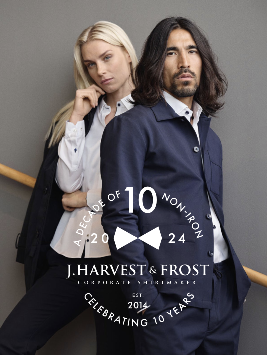 Zakelijke kleding, publiciteitskleding, shirt, hemd, vest, jas, blazer, kwaliteit, corporate wear, apparel, feestkleding van James Harvest & Frost