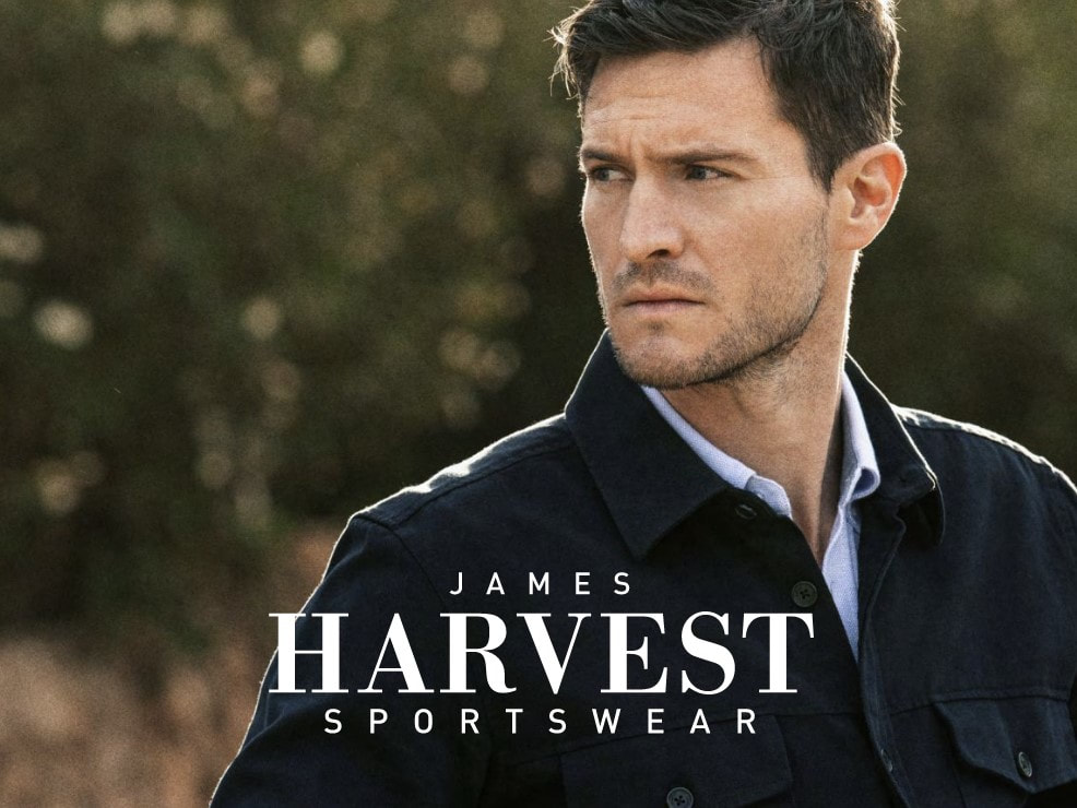 James Harvest, sportieve en zakelijke kleding, publiciteitskleding voor promotionele doeleinden